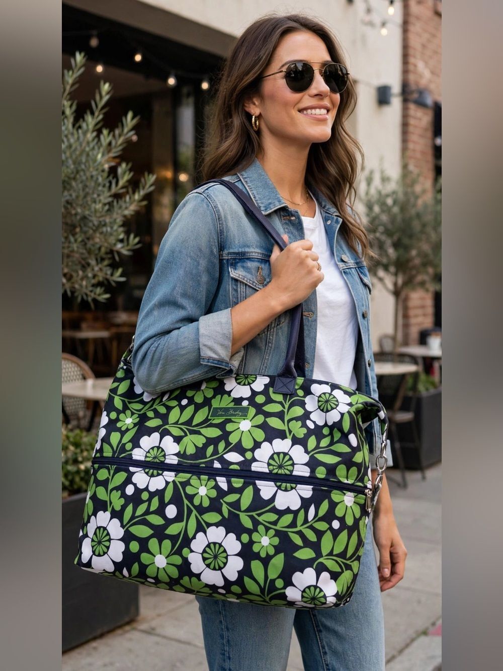 Vera Bradley Trimmed Traveler lucky You Tote Bag